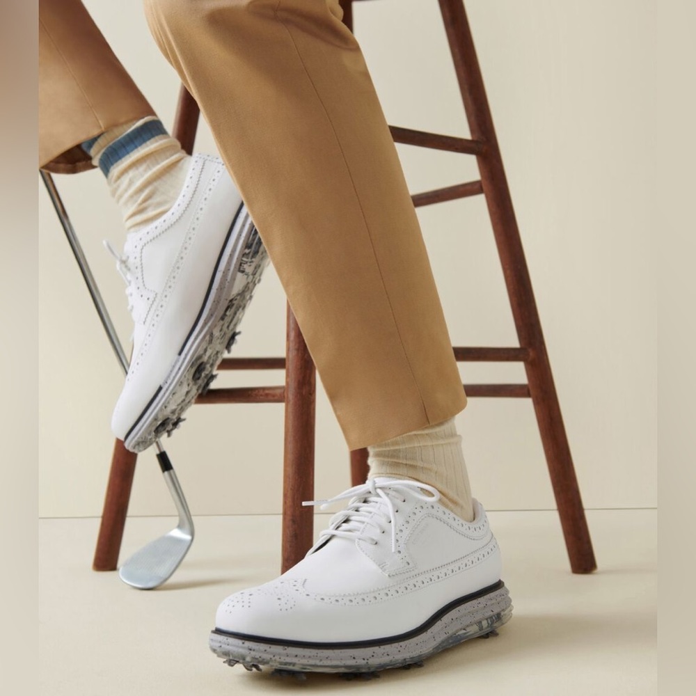 🎉LAST PIECE🎉COLE HAAN Men's Leather Waterproof ØriginalGrand Tour Golf Shoe - Picture 9 of 12